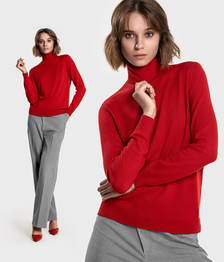 Turtleneck Knitted Sweater