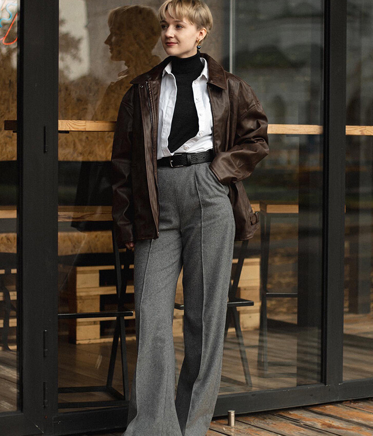 Leather Bomber