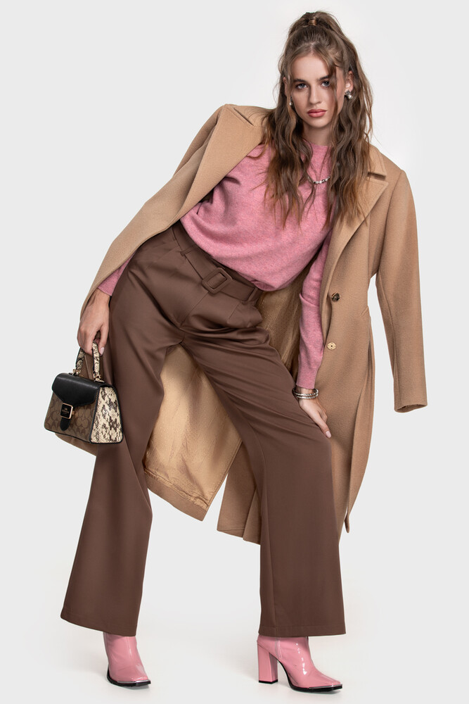 Безшовний джемпер з преміальної чистої вовни (Peonia Melange)