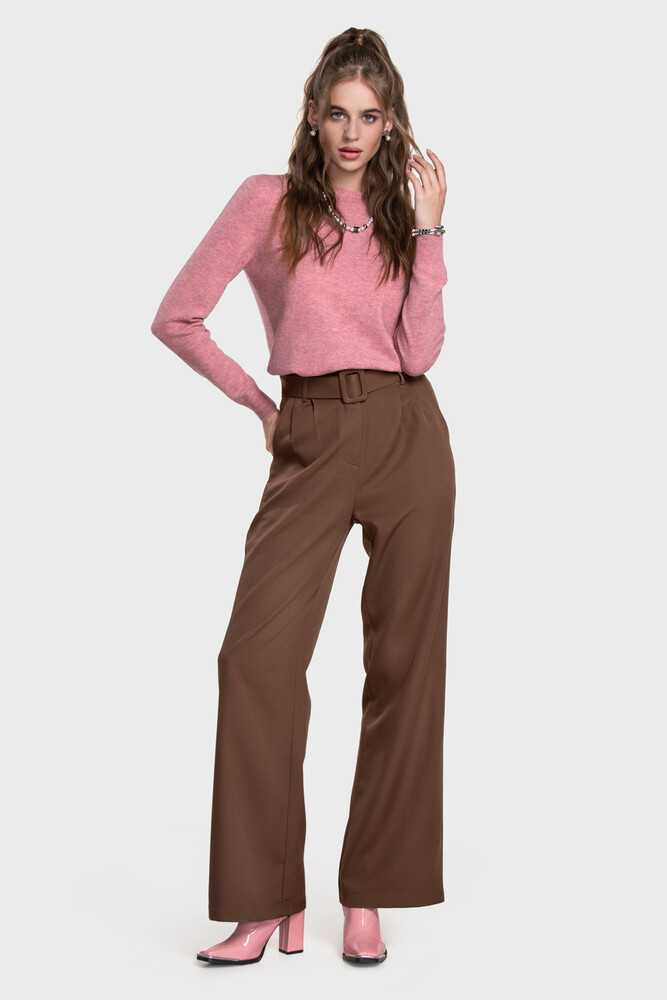 Безшовний джемпер з преміальної чистої вовни (Peonia Melange)