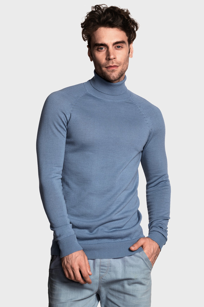 Чоловічий вовняний светр з високою стійкою (Aliso)