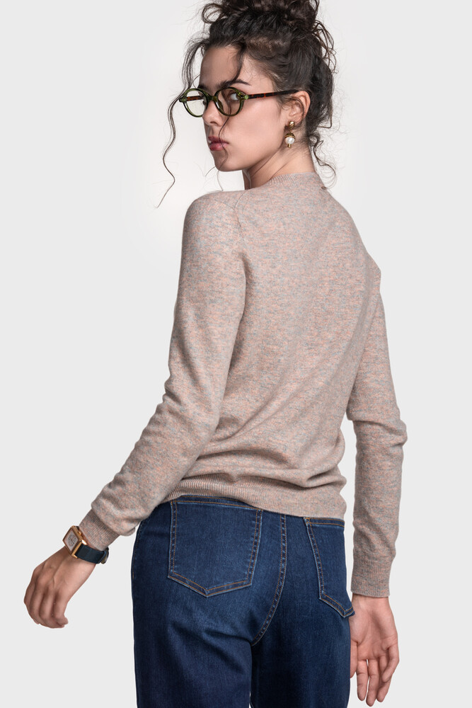 Безшовний джемпер з преміальної чистої вовни (Ferra Melange)