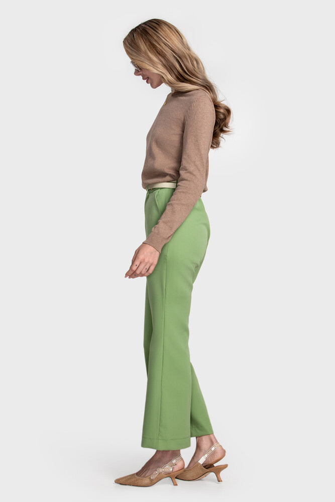 Сrew neck sweater in organic cotton blend (Sabbia Melange)