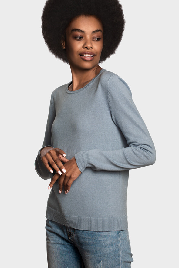 Жіночий бавовняний светр з круглою горловиною (Medusa)