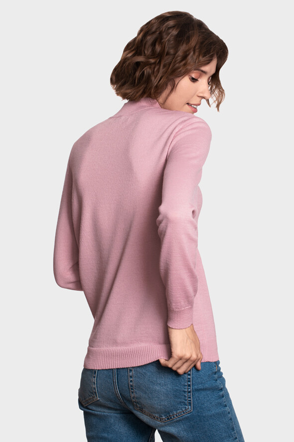 Жіночий вовняний светр з невеликою стійкою (Rosa)