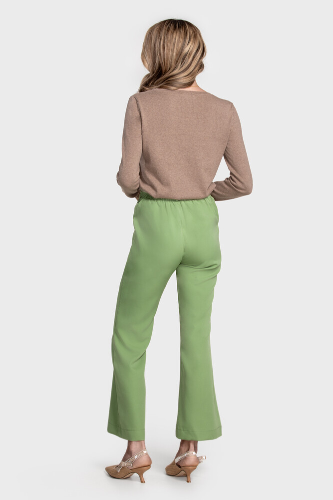 Сrew neck sweater in organic cotton blend (Sabbia Melange)