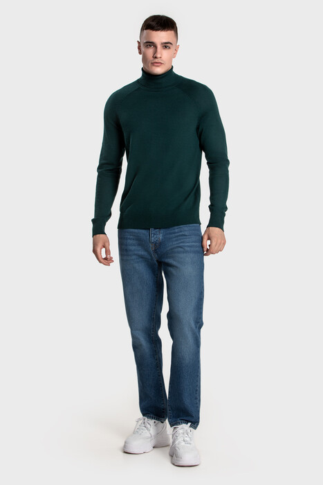 Turtleneck sweater in merino wool blend (Pino)