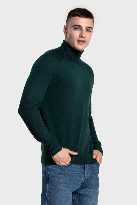 Turtleneck sweater in merino wool blend (Pino)