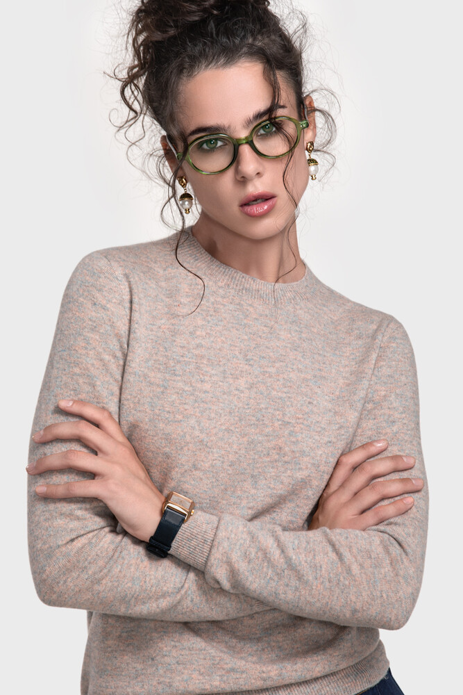 Безшовний джемпер з преміальної чистої вовни (Ferra Melange)